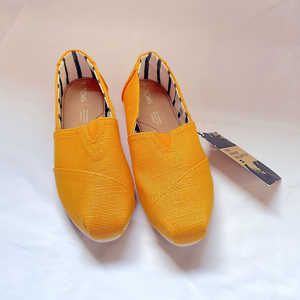 Toms Classic Canvas Yellow Size 7